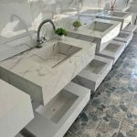 Pia em porcelanato