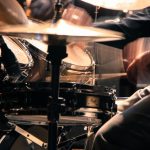 Bruno Roll aula de bateria