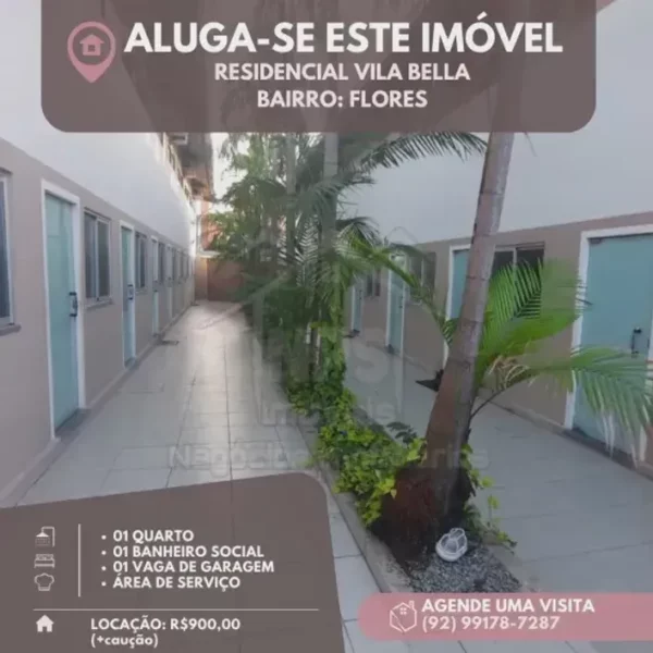 Apartamento com 1 Quarto para alugar, 70m² - Flores