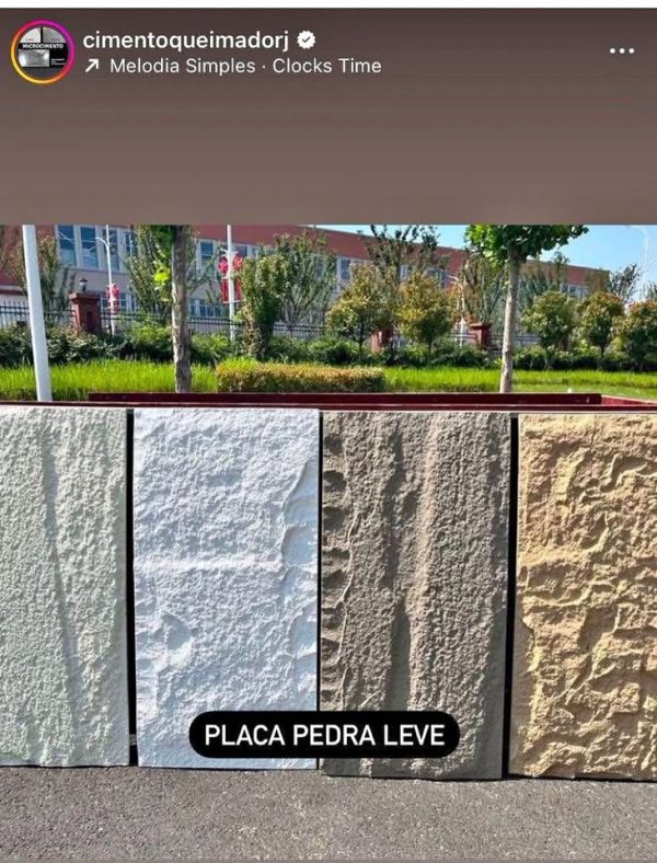 Placa pedra leve