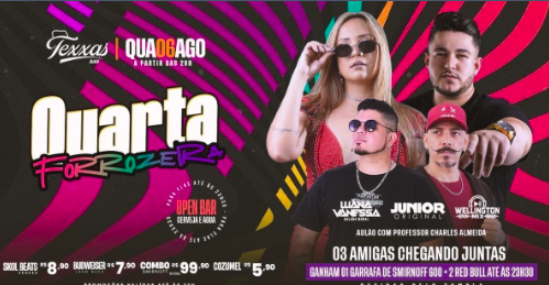 TEXXAS BAR | QUARTA FORROZEIRA