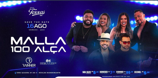 TEXXAS BAR | SÁBADO – MALLA 100 ALÇA