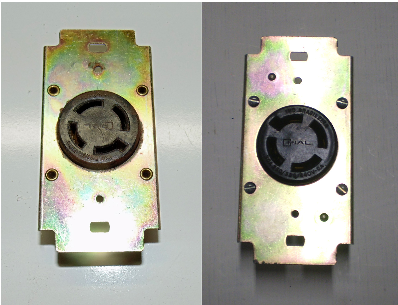 Conector elétrico de painel de 4 pinos. - Cód. 099 -