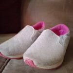 Tênis feminino cinza e rosa