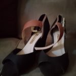 Sapato feminino salto quadrado alto